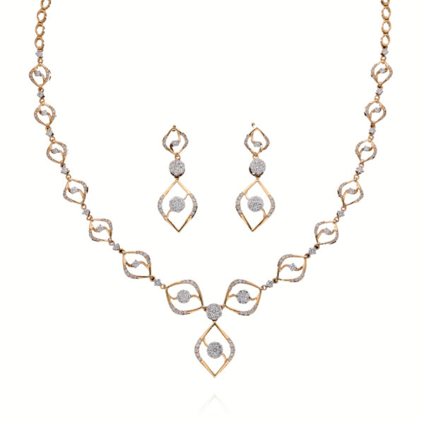 Refined Radiance Diamond Necklace Set