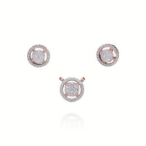 The Cosmic Shine Diamond Pendant Set for Women