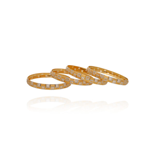 Machine Magic in Gold Bangles