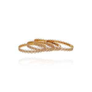 The Rhodium Touch Gold Bangles