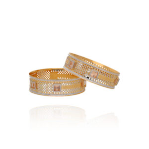 Rhodium Royale Gold Bangles