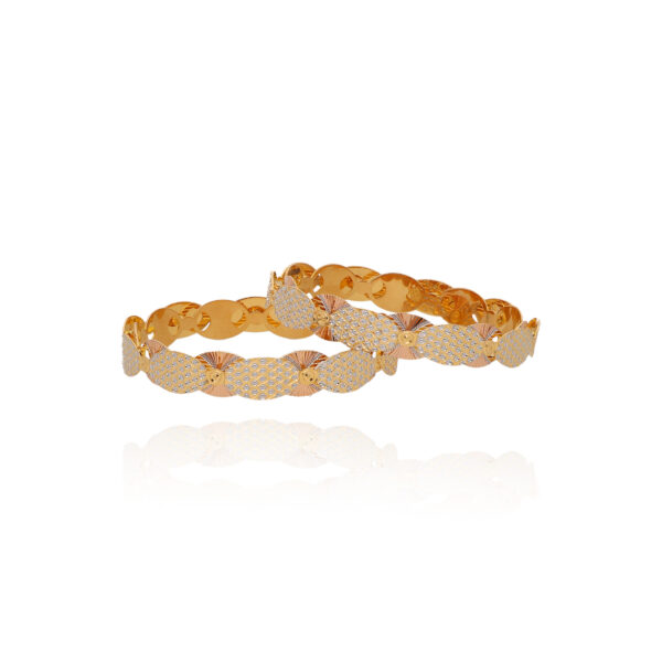 Molten Grace Gold Bangles