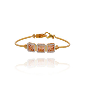 Glittering Glide Gold Tennis Bracelet for Women