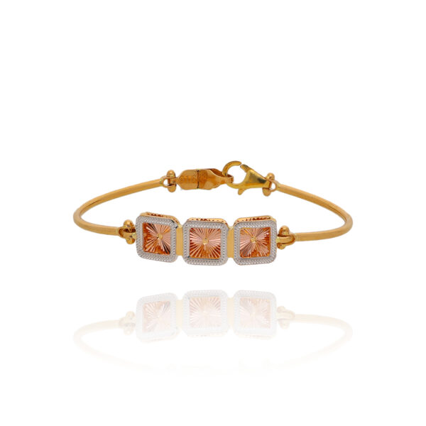 Glittering Glide Gold Tennis Bracelet for Women