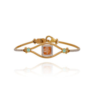 Urban Glimmer Gold Tennis Bracelet for Women