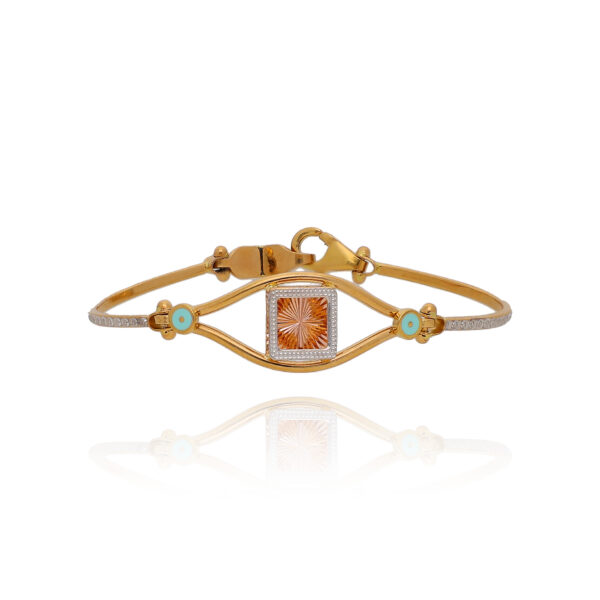 Urban Glimmer Gold Tennis Bracelet for Women