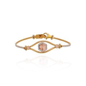 Twinkle Tale Gold Tennis Bracelet for Women