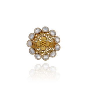 The Imperial Blossom Gold Cocktail Ring