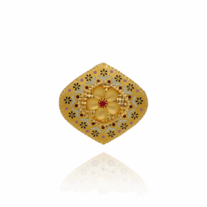 Regal Radiance Gold Cocktail Ring