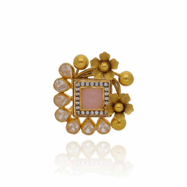Evening Sparkle Gold Cocktail Ring