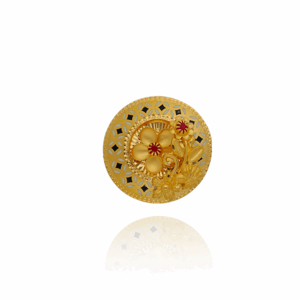 The Glam Circle Gold Cocktail Ring