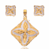 Royal Gleam Gold Pendant Set for Women