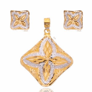 Royal Gleam Gold Pendant Set for Women