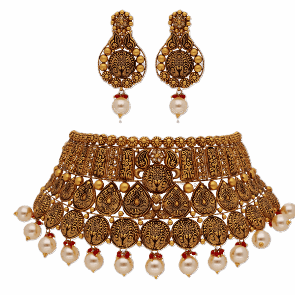 Heirloom Elegance Gold Choker Set