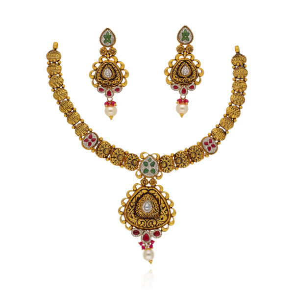 The Ancestral Arc Gold Necklace Set