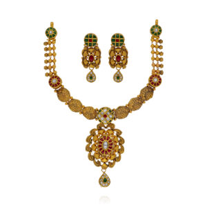 Gold Woven in Time Necklace Set