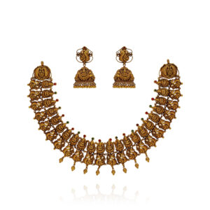 Royal Temple Treasures Gold Necklace Set