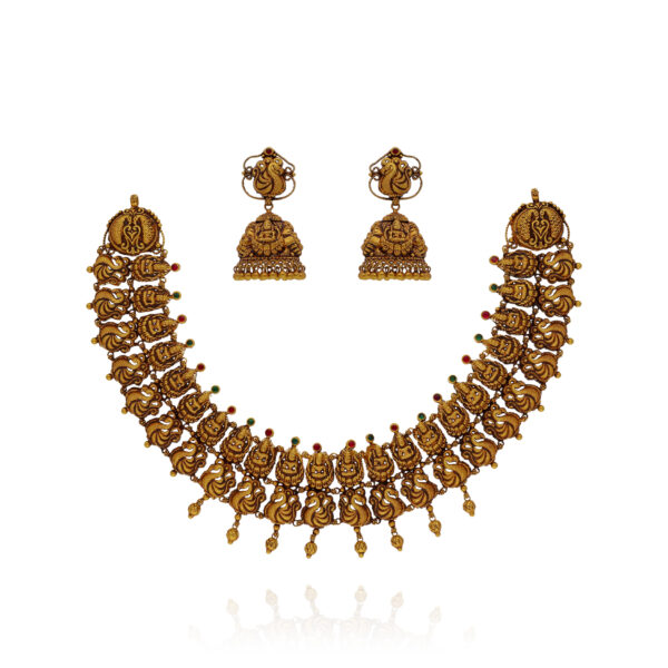 Royal Temple Treasures Gold Necklace Set