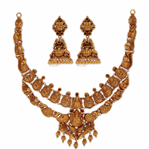 Royal Temple Gold Necklace Set