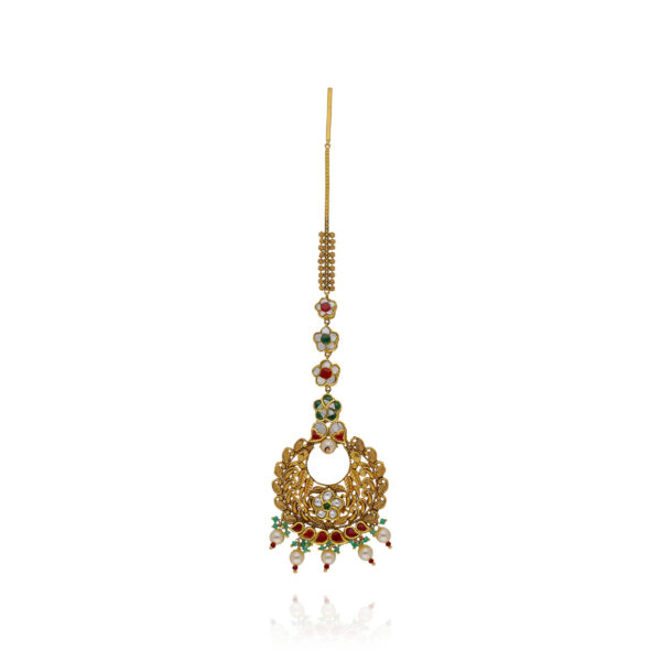 Crown of Heritage Gold Maang Tikka