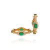 Emerald Enchantment Gold Bangles