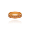 Crown Circle Gold Ring for Men