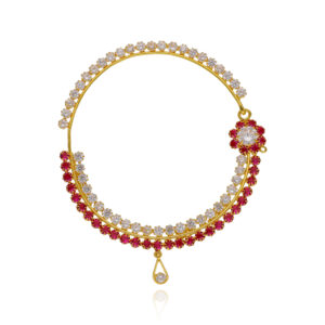Rainbow Radiance Gold Bridal Nath