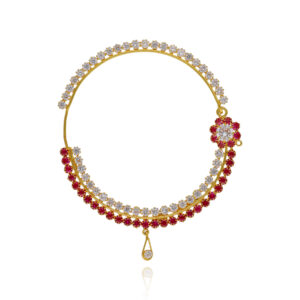 Charming Colors Gold Bridal Nath