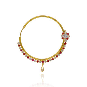 Radiant Vows Gold Bridal Nath