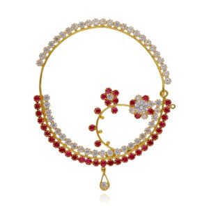 Moonbeam Mosaic Gold Bridal Nath