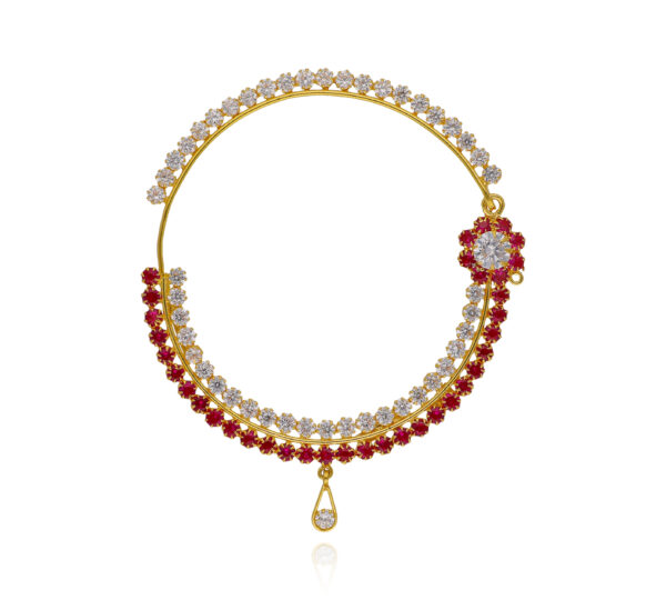 Color Dazzle Gold Bridal Nath