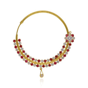 VividVow Gold Bridal Nath