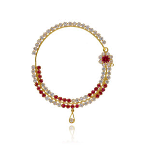 Blossoming Radiance Gold Bridal Nath