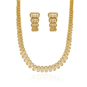 Radiant Harmony Gold Necklace Set