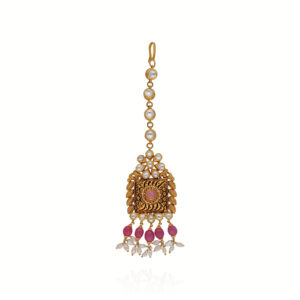 Crown of Heritage Gold Maang Tikka