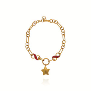 Wristed Luxe Gold Tennis Bracelet for Women